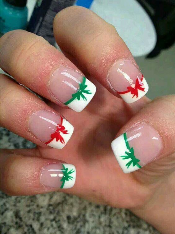 Most Fashionable Christmas Acrylic Nails Ideas 2021