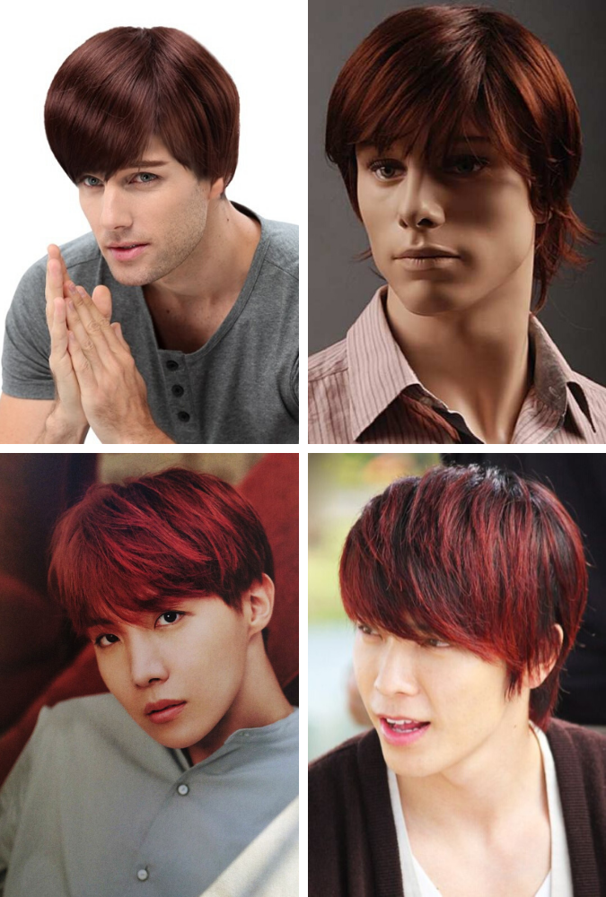 middle length burgundy hair male hair style, hairstyle, mens hairstyle 2023, male hair style cutting, male haircut styles