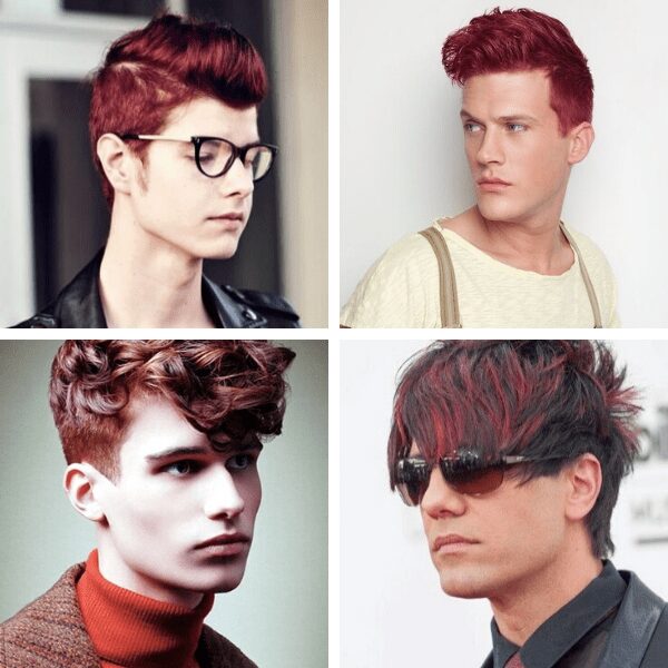 Mahogany red Hair for Men mens fall outfits casual how to improve dressing sense male autumn style