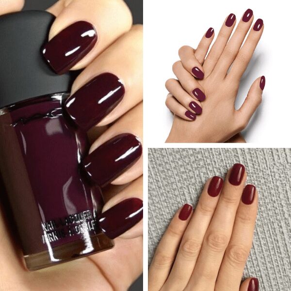 Mahogany red classy nail designs classy nails shellac elegant nail colors chic elegant nail designs ombre nails
