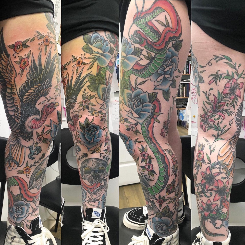 "Wow, Just Wow! 83+ Badass Full Leg Tattoo Ideas For Guys And Females "