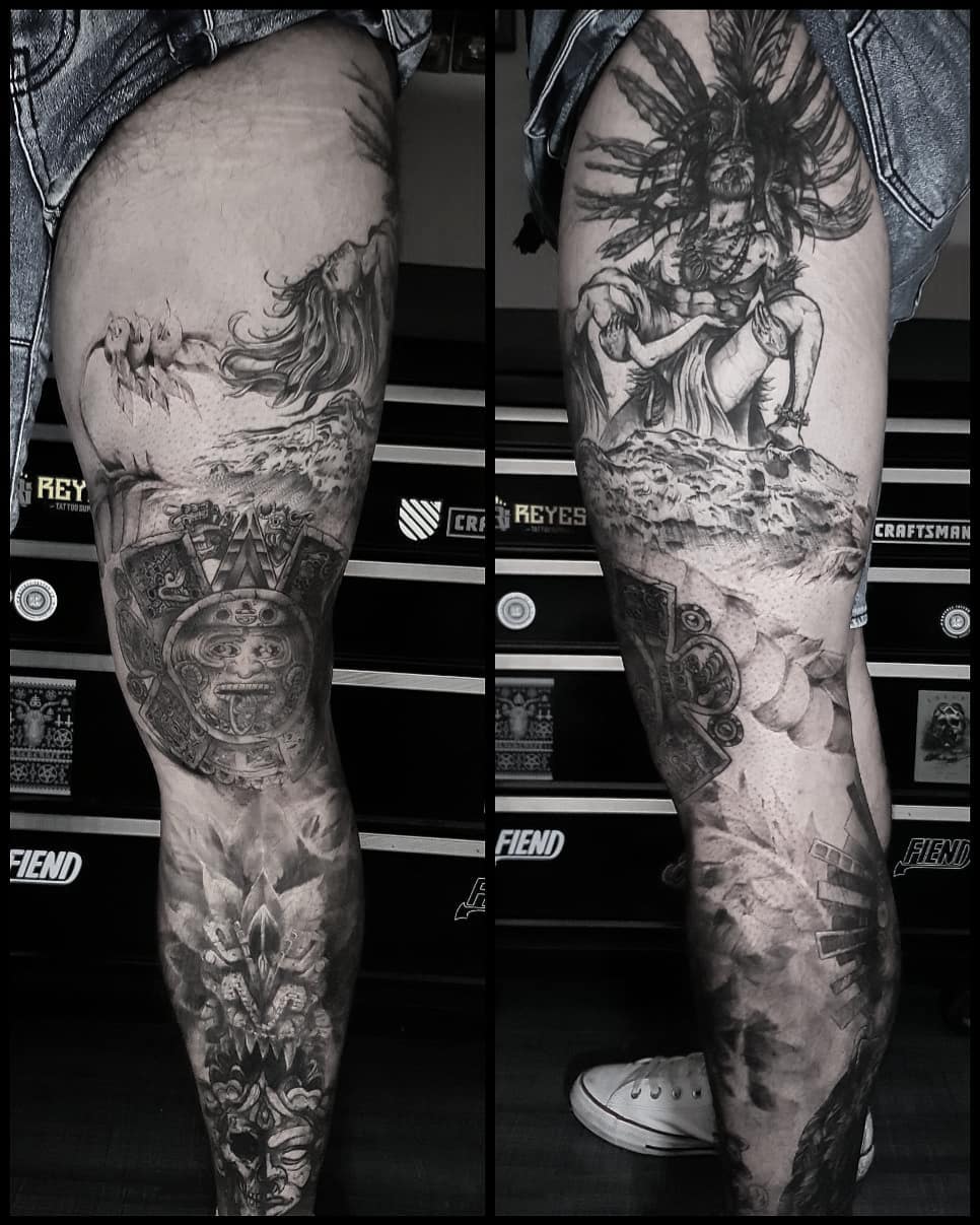 "Wow, Just Wow! 83+ Badass Full Leg Tattoo Ideas For Guys And Females "