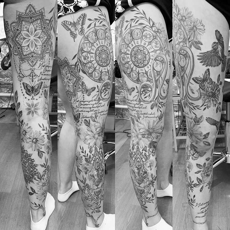 "Wow, Just Wow! 83+ Badass Full Leg Tattoo Ideas For Guys And Females "