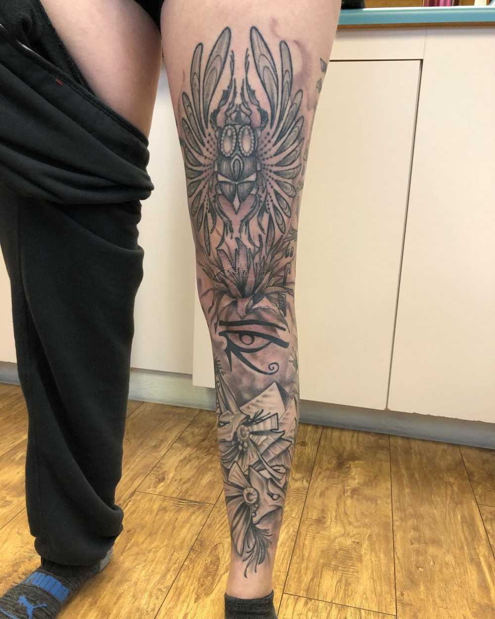 "Wow, Just Wow! 83+ Badass Full Leg Tattoo Ideas For Guys And Females "