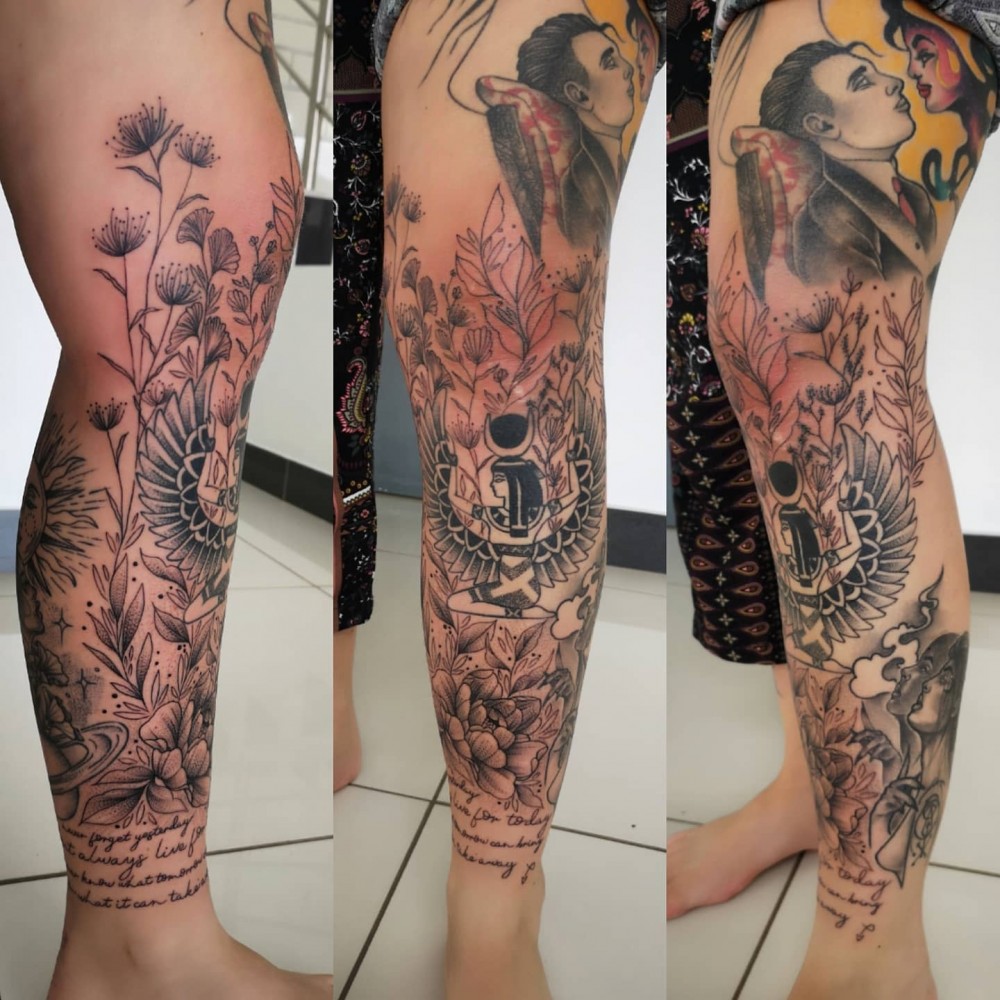 "Wow, Just Wow! 83+ Badass Full Leg Tattoo Ideas For Guys And Females "