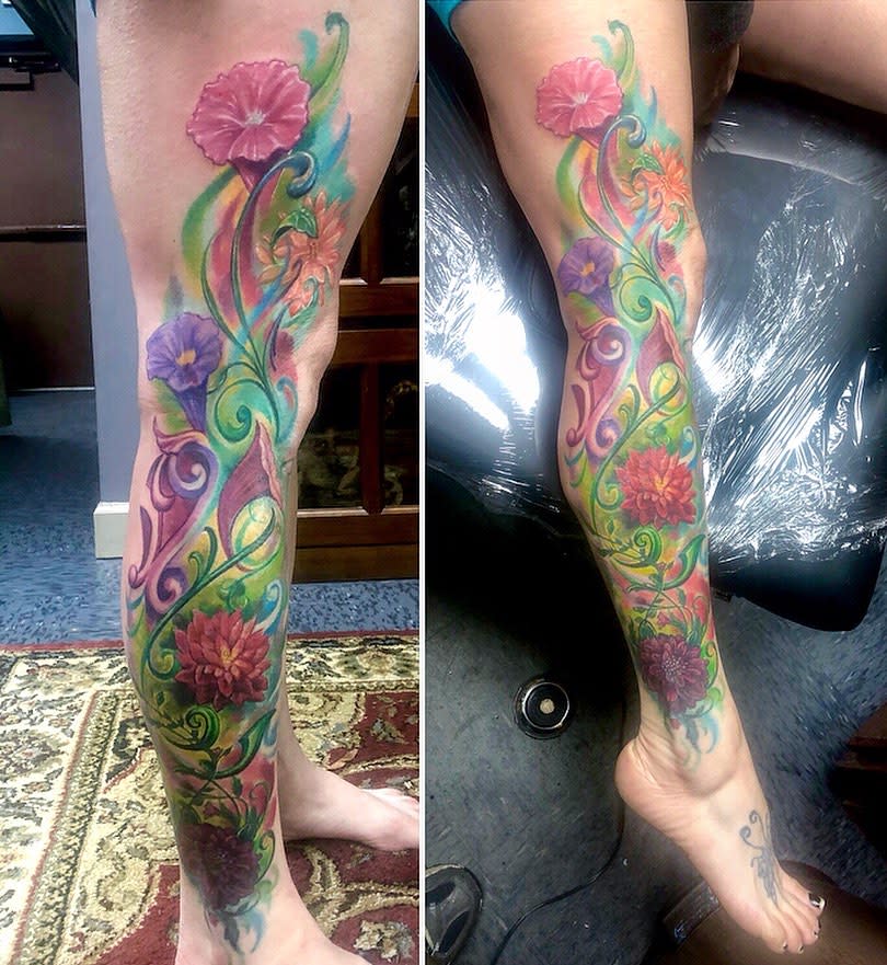 "Wow, Just Wow! 83+ Badass Full Leg Tattoo Ideas For Guys And Females "