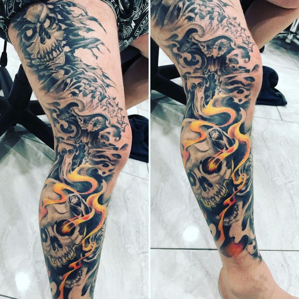 "Wow, Just Wow! 83+ Badass Full Leg Tattoo Ideas For Guys And Females "