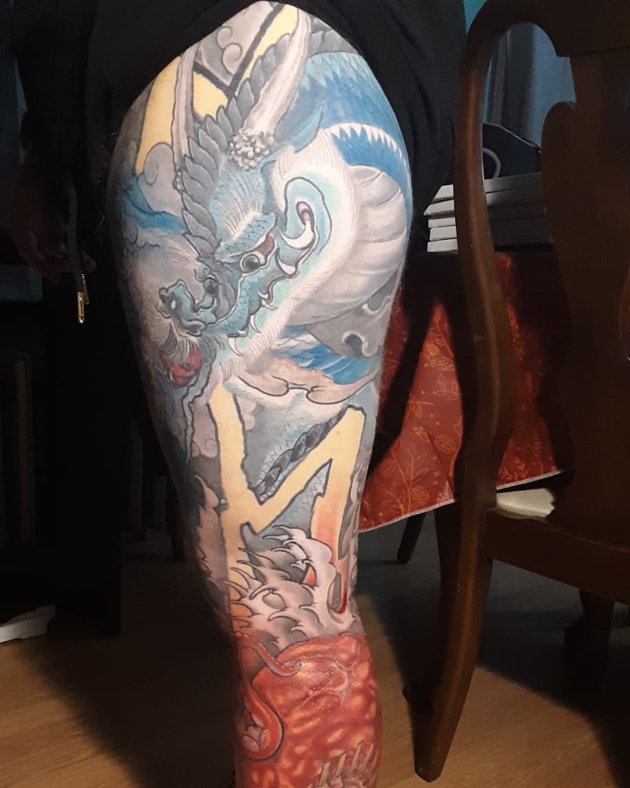 "Wow, Just Wow! 83+ Badass Full Leg Tattoo Ideas For Guys And Females "