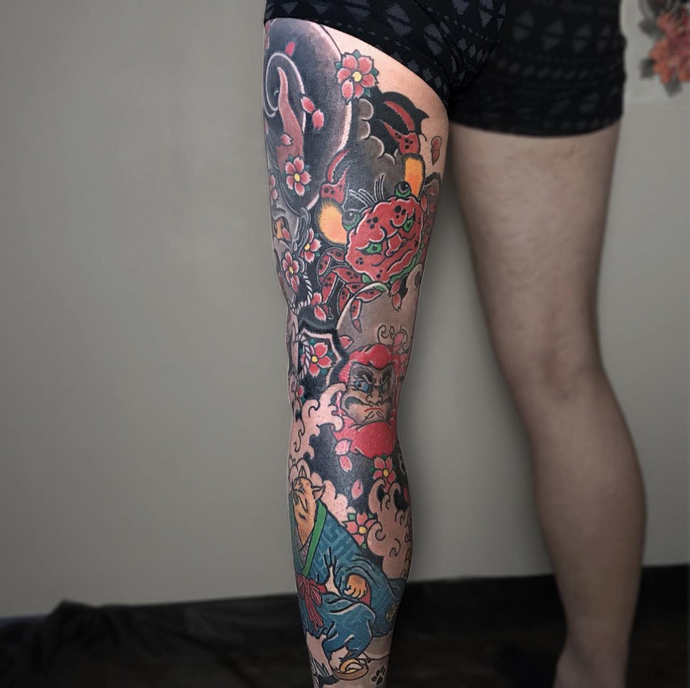 "Wow, Just Wow! 83+ Badass Full Leg Tattoo Ideas For Guys And Females "