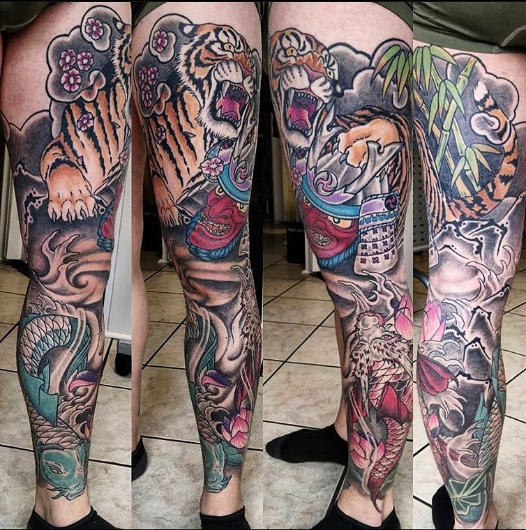 "Wow, Just Wow! 83+ Badass Full Leg Tattoo Ideas For Guys And Females "