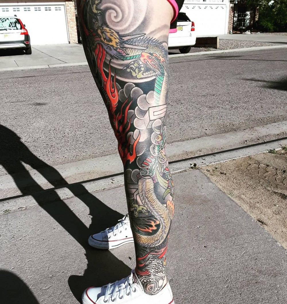 "Wow, Just Wow! 83+ Badass Full Leg Tattoo Ideas For Guys And Females "