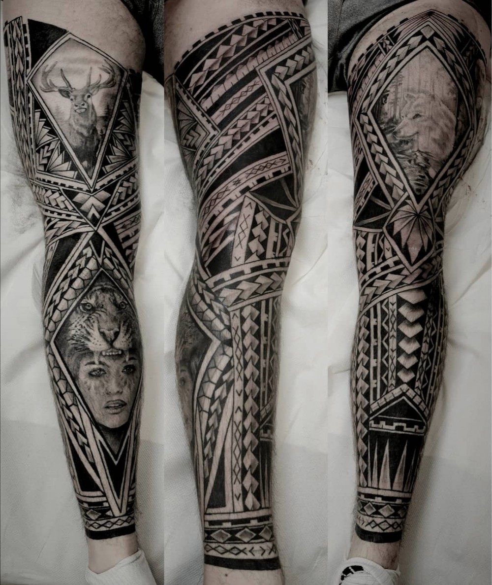 "Wow, Just Wow! 83+ Badass Full Leg Tattoo Ideas For Guys And Females "