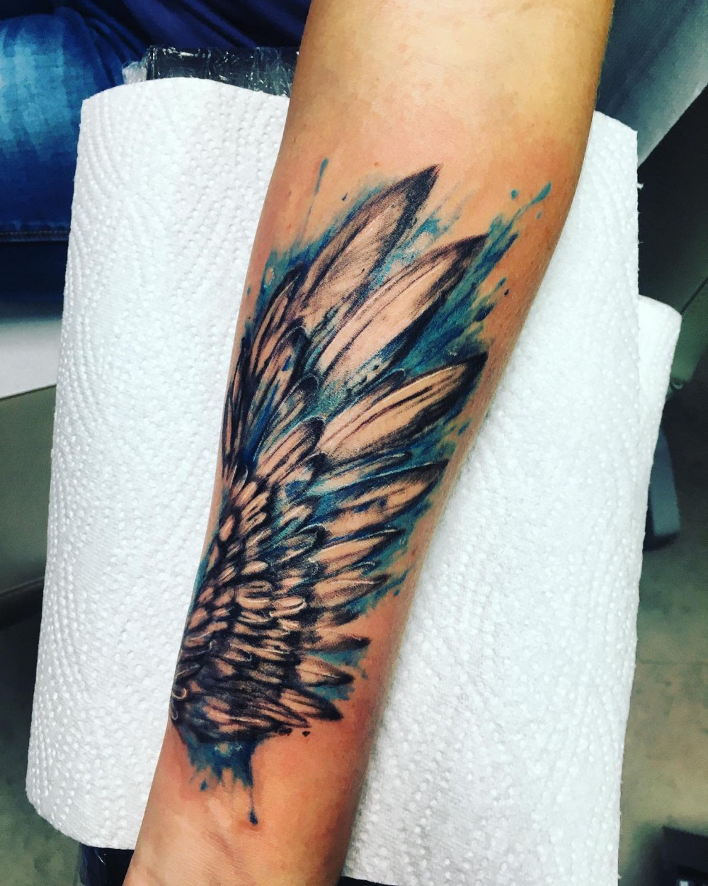 watercolor-arm-blue-ocean-angel-wing-tattoo-tyncavanb