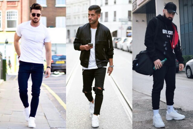 5+ Ways To Wear White Shoes With Black Jeans Without Looking Dull For ...