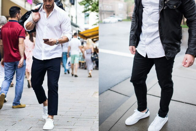 5+ Ways To Wear White Shoes With Black Jeans Without Looking Dull For ...