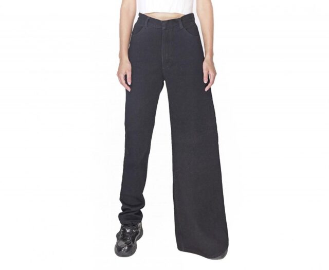 Ksenia Schnaider Asymmetrical Skinny and Wide Leg Jeans - Double-style jeans Ksenia Schnaider Asymmetrical Skinny and Wide Leg Jeans - Double-style jeans