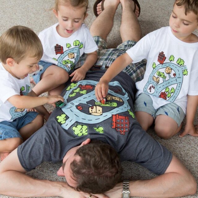 dad car track shirt