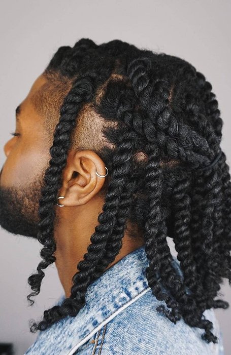 2021 How To Twist Male Short Afro Natural Hair 10 Cool Different Types Of Black Male Hair Twist Hairstyles From Double Strand To Taper Fade Lastminutestylist