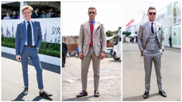 monk strap shoes with suit