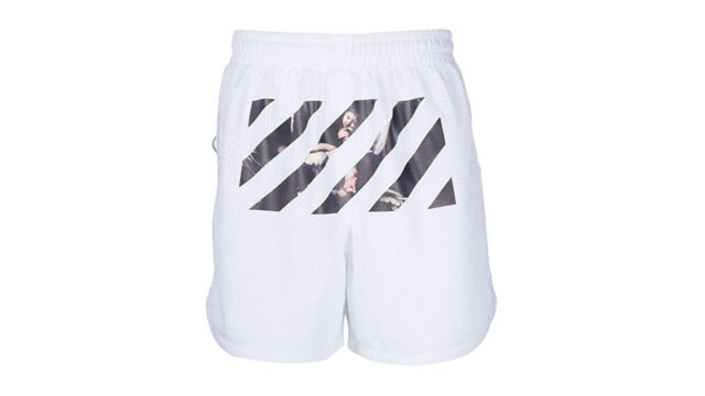 Off White Caravaggio Diag Stripe Shorts
