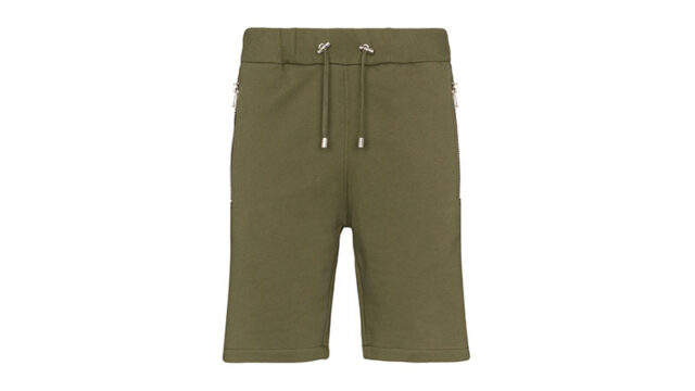 Balmain Embossed Logo Track Shorts