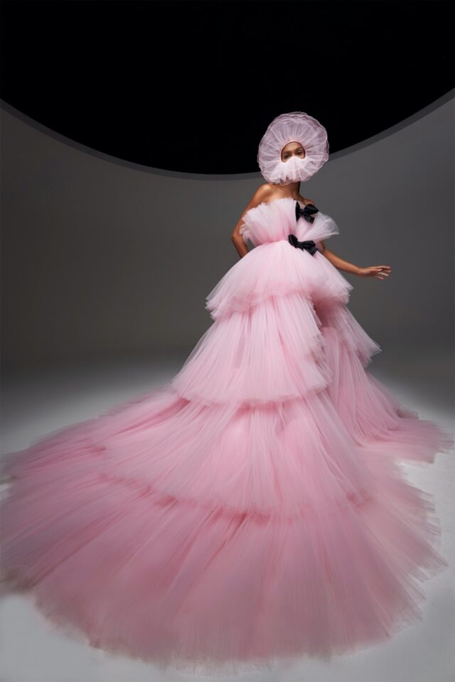Joan Smalls Enchants in Giambattista Valli Fall 2020 Haute Couture Designs