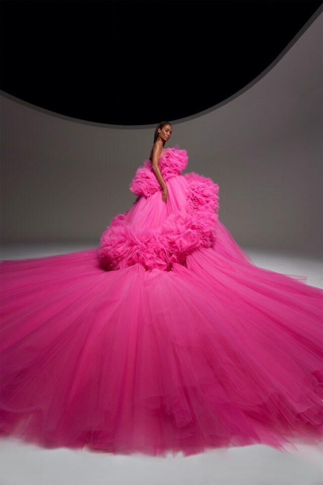 Joan Smalls Enchants in Giambattista Valli Fall 2020 Haute Couture Designs