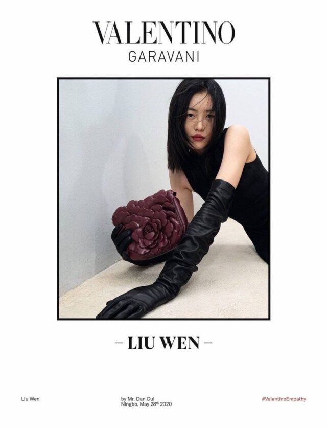 Liu Wen appears in Valentino Empathy fall-winter 2020 campaign.
