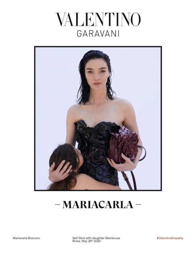 Mariacarla Boscono stars in Valentino Empathy fall-winter 2020 campaign.