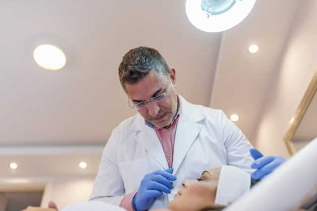 doctor botox skin injection